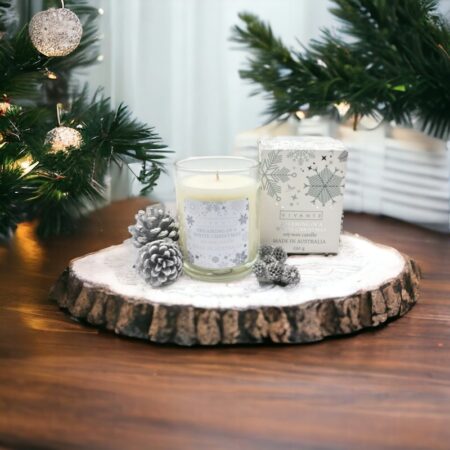512095 Dreaming White Christmas Candle NEW