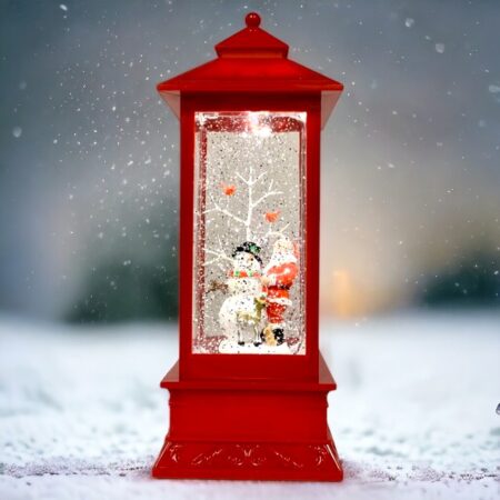518022 Santa Snowman Lantern