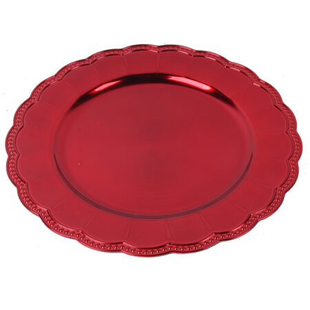 517020 Red Melamine Plate