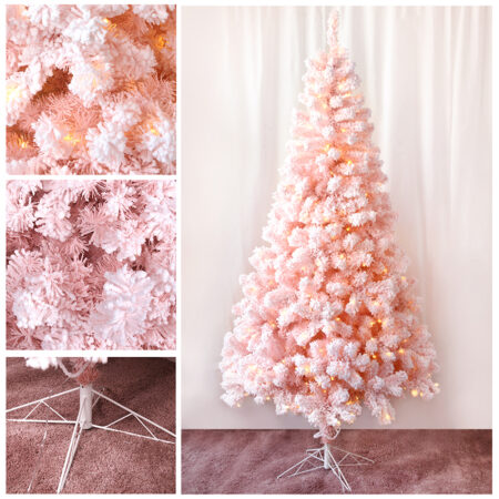 545004 Pink Flocked Tree