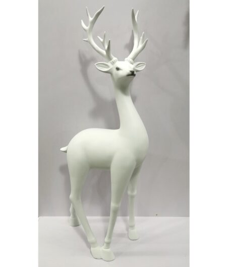5250347 Standing White Reindeer