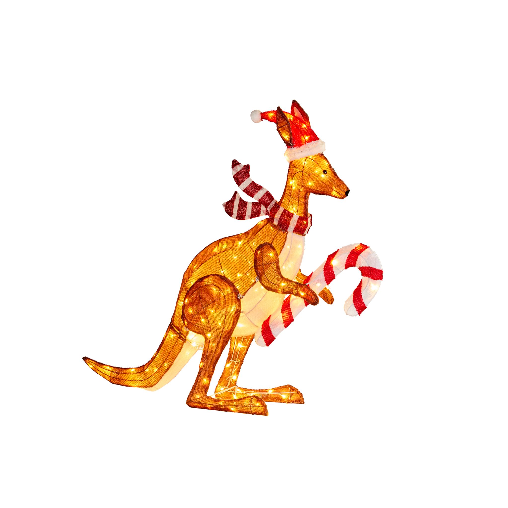 99cm Xmas Kangaroo WLights | Granite Belt Christmas