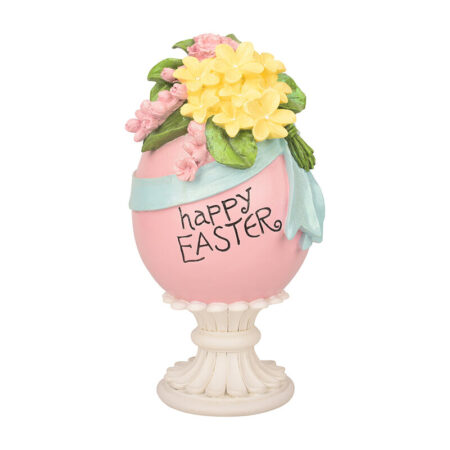 564184 Pink Egg W Flowers