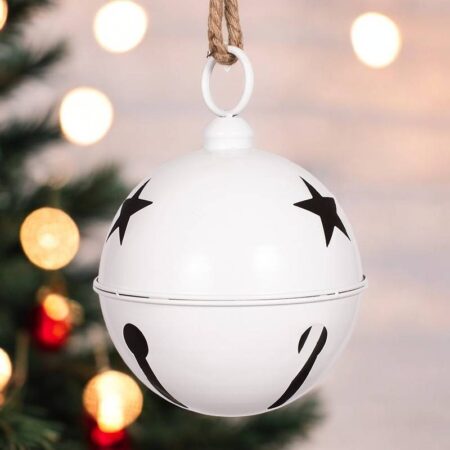 5250851 White Metal Bell 24cm