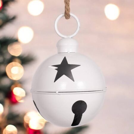 5250852 White Metal Bell 16cm