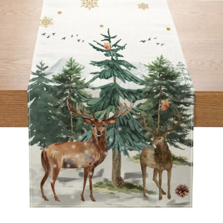 517342 Deer Tree Table Runner 2