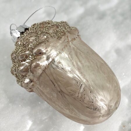 5251013 Silver Glass Acorn Ornament (2)