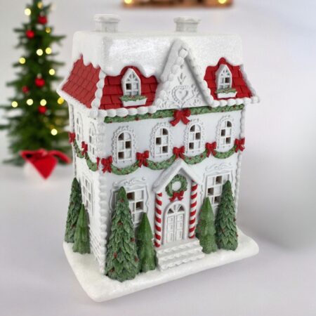 5251059 41CM LED Red Roof Xmas House