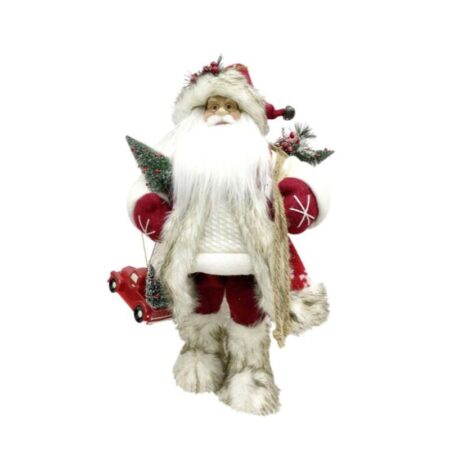 533046 Standing Santa W Truck 45CM