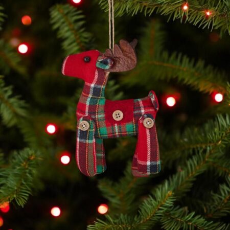 5251204 Tartan Reindeer