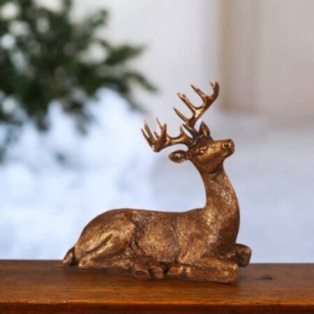 5251316 Bronze Deer Sitting